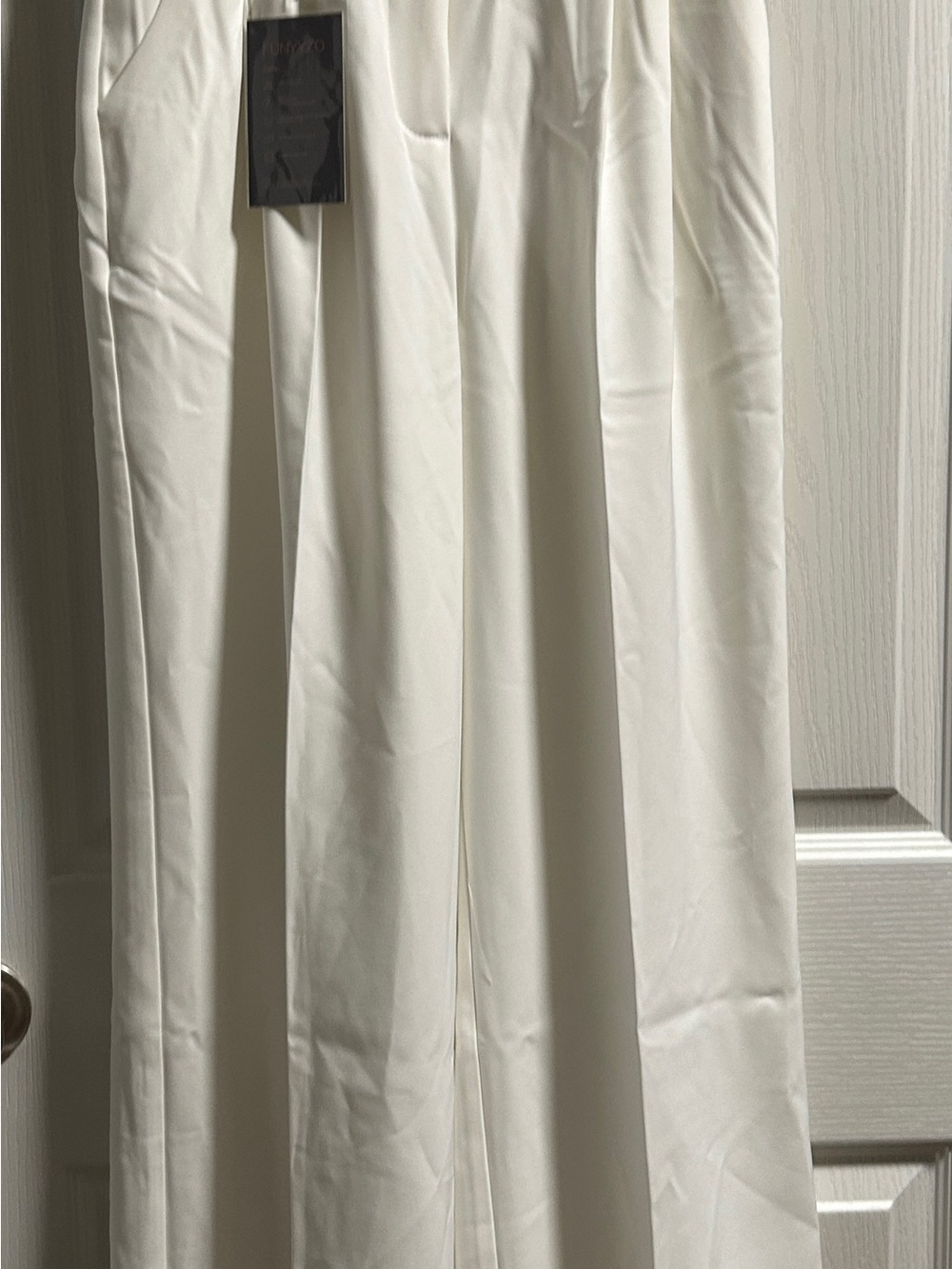 Wide Leg Dress Pants in White
